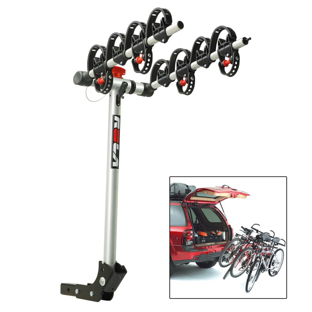 ROLA ROLA Bike Carrier - TX w/Tilt & Security - Hitch Mount - 4-Bike Outdoor