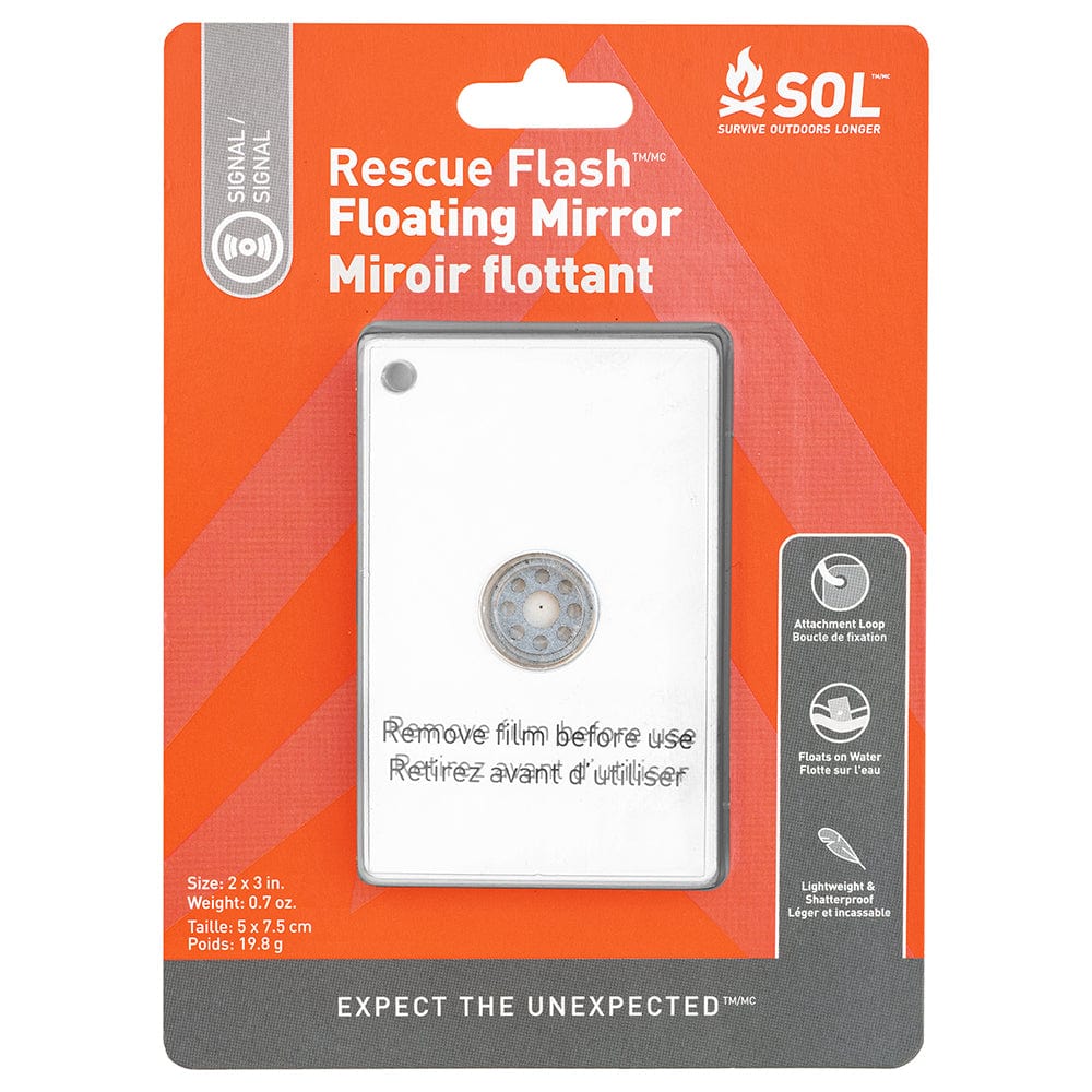 S.O.L. Survive Outdoors Longer S.O.L. Survive Outdoors Longer Rescue Flash Floating Mirror Outdoor