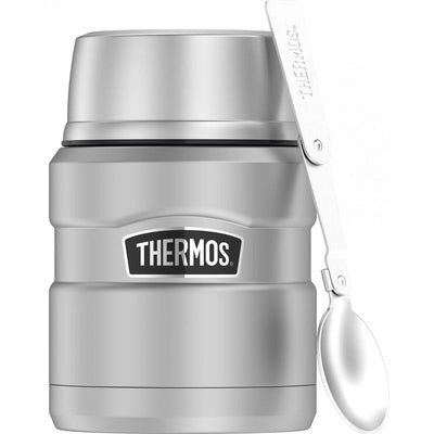 Thermos Thermos 16oz Stainless Steel Food Jar w/Folding Spoon - 9 Hours Hot/14 Hours Cold Outdoor