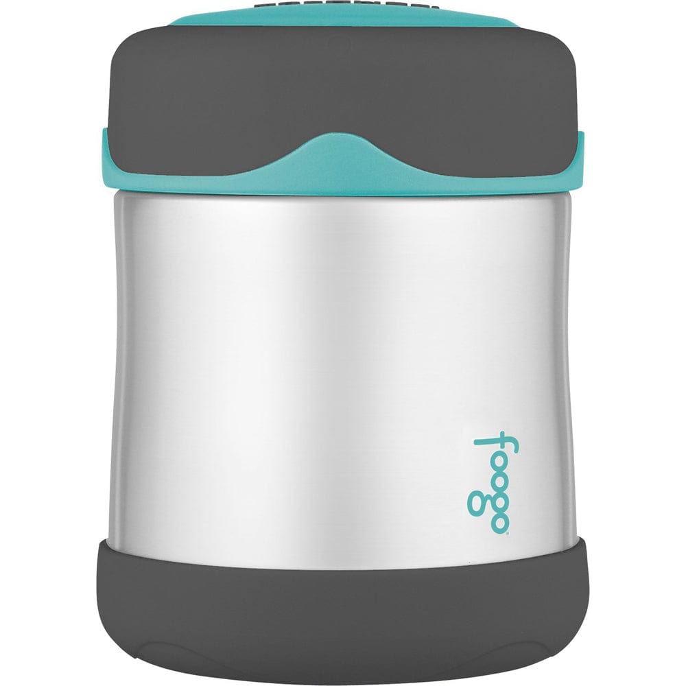 Thermos Thermos Foogo® Stainless Steel, Vacuum Insulated Food Jar - Teal/Smoke - 10 oz. Outdoor