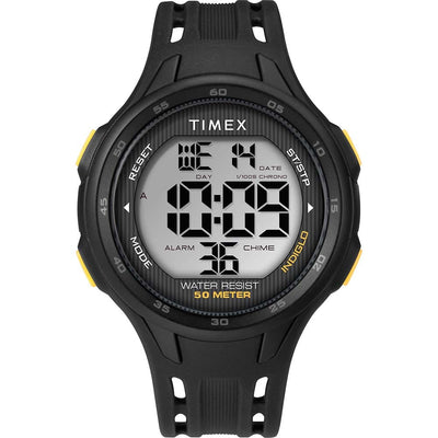 Timex Timex DGTL 45mm Men's Watch - Black/Yellow Case - Black Strap Outdoor