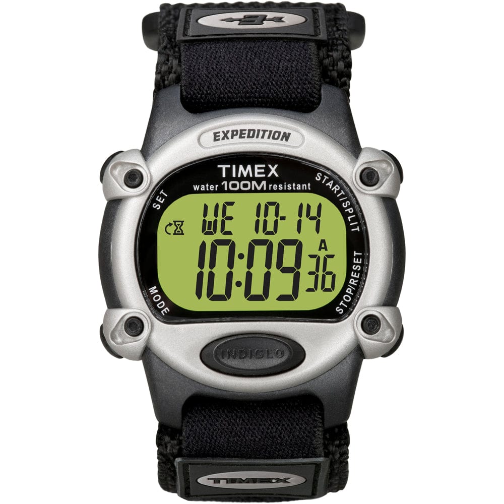 Timex Timex Expedition Mens Chrono Alarm Timer Silver/Black Outdoor