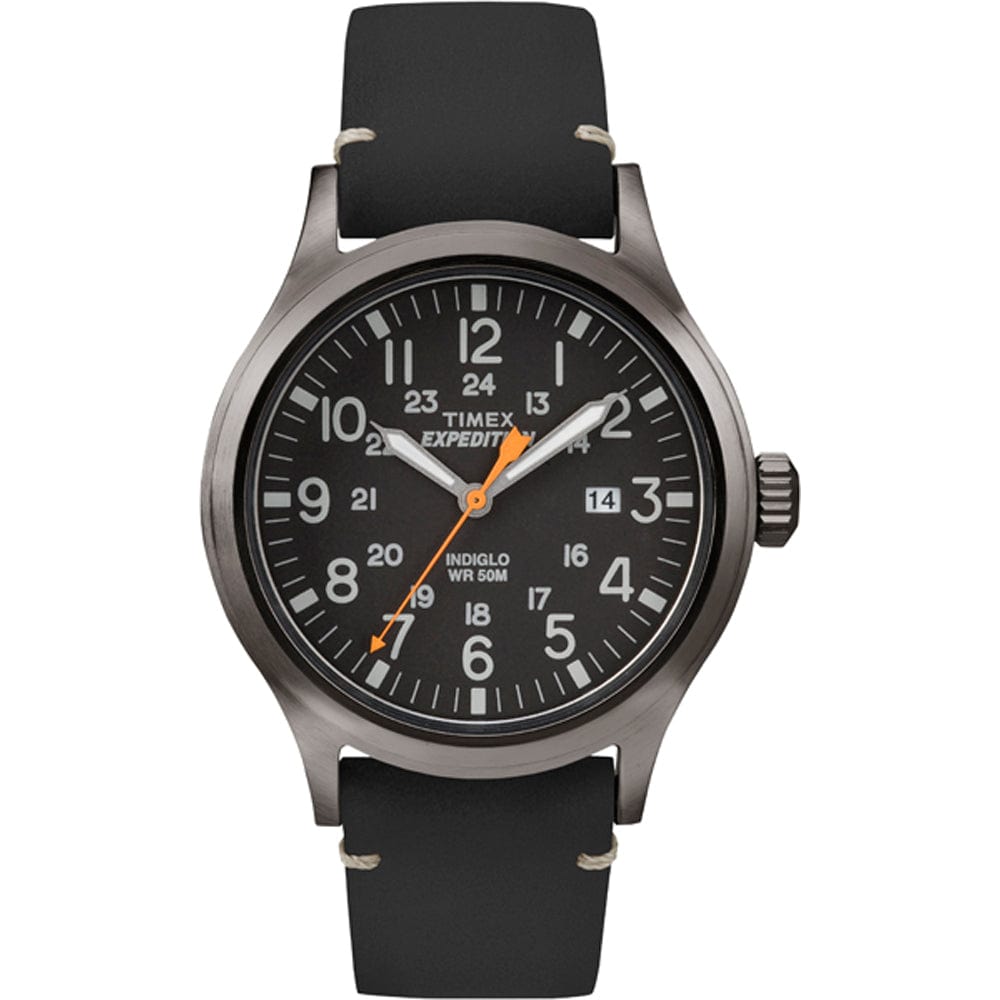 Timex Timex Expedition Metal Scout - Black Leather/Black Dial Outdoor