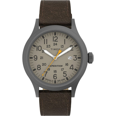 Timex Timex Expedition® Scout™ - Khaki Dial - Brown Leather Strap Outdoor