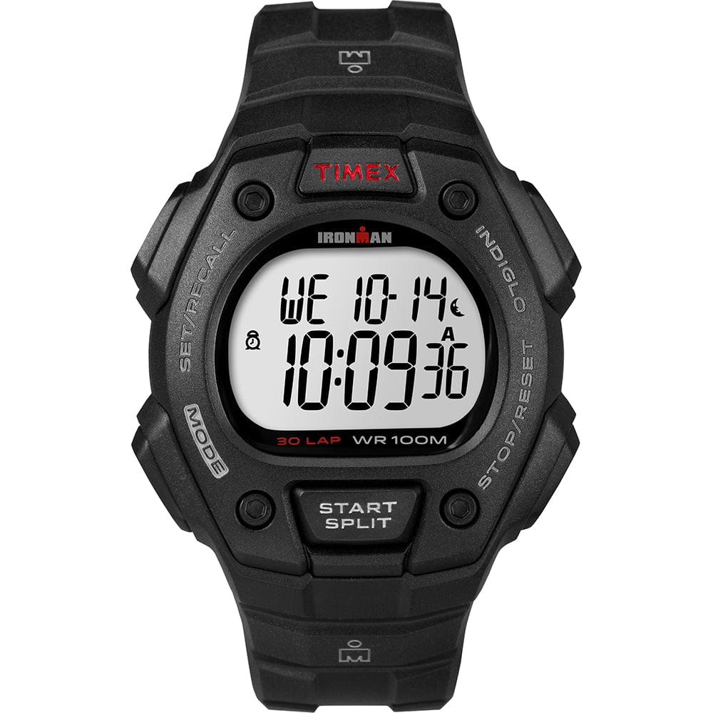 Timex Timex IRONMAN® Classic 30 Lap Full-Size Watch - Black/Red Outdoor