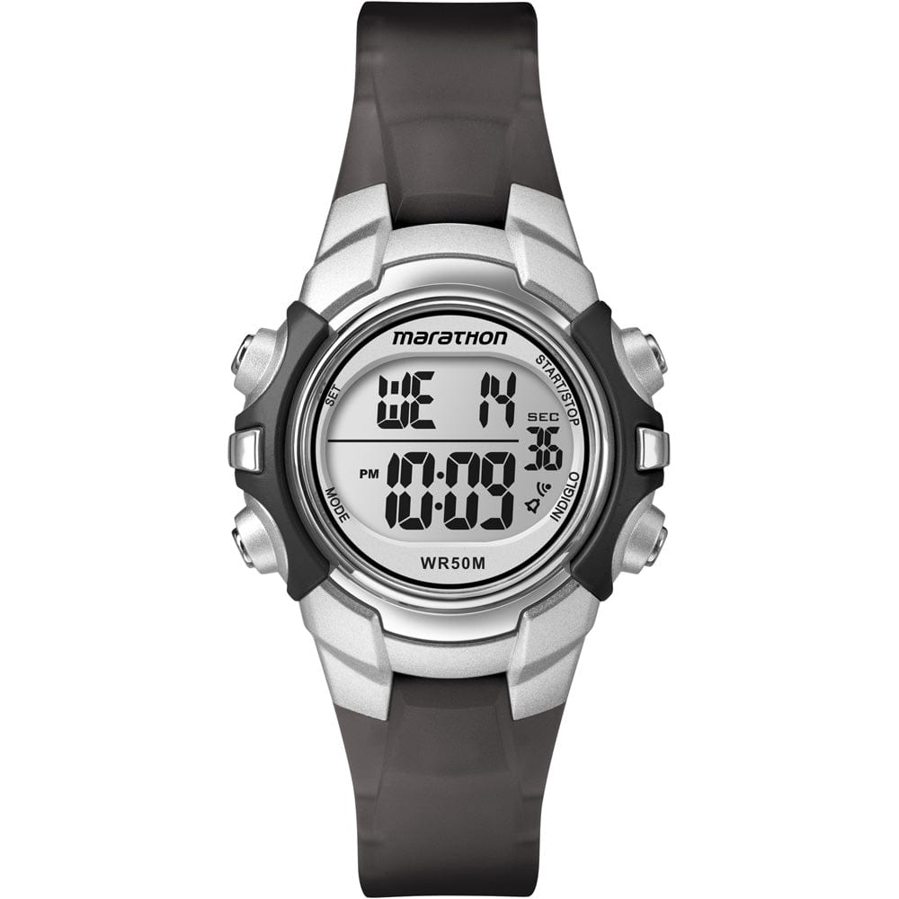 Timex Timex Marathon Digital Mid-Size Watch - Black/Silver Outdoor