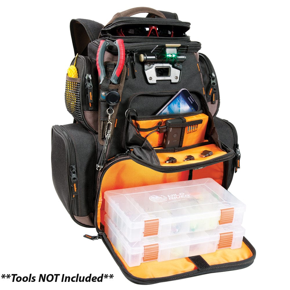 Wild River Wild River Tackle Tek Nomad XP - Lighted Backpack w/ USB Charging System w/2 PT3600 Trays Outdoor