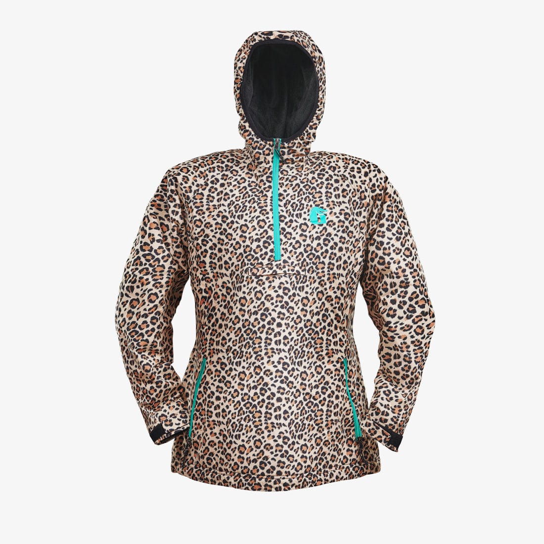 Gator Waders Gator Wader Waterproof 1/2 Zip Bog Hoodie | Womens - Leopard Outerwear