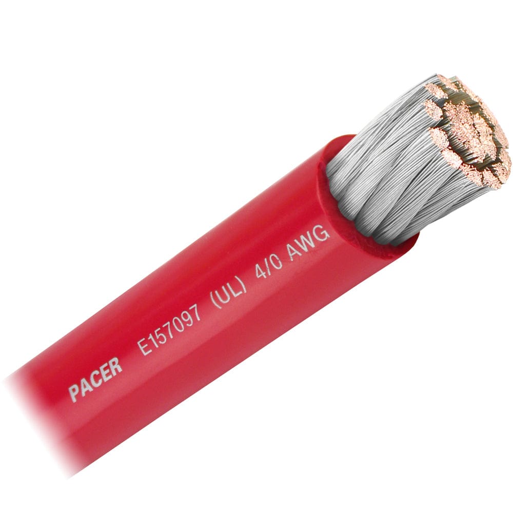 Pacer Group Pacer Red 4/0 AWG Battery Cable - Sold By The Foot Electrical
