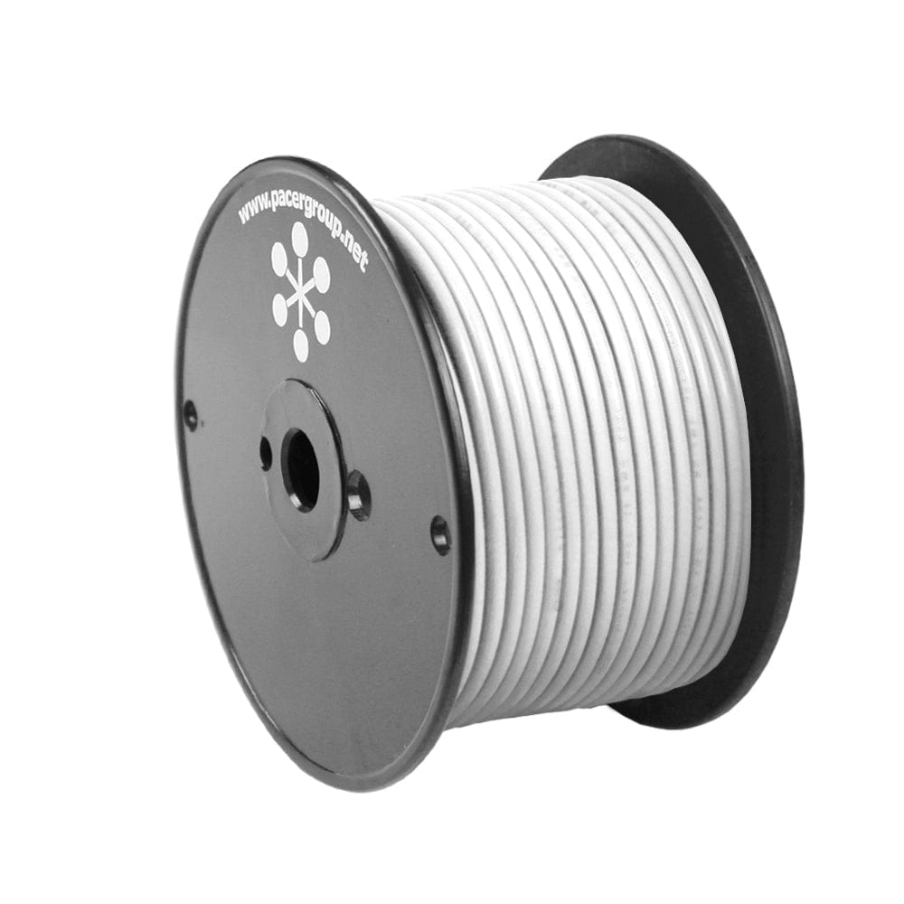 Pacer Group Pacer White 10 AWG Primary Wire - 100' Electrical