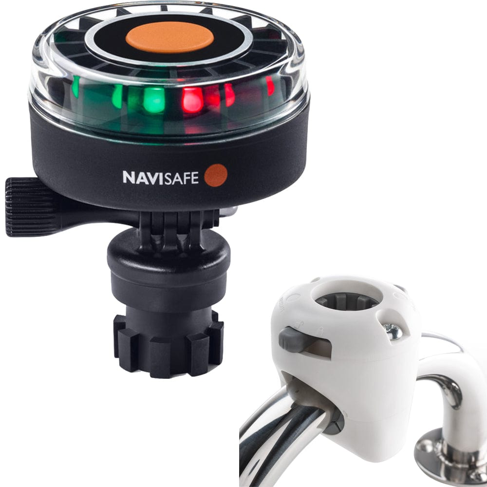 Navisafe Navisafe Navilight 2NM Tricolor w/Navimount Base & Rail Mount - White Paddlesports