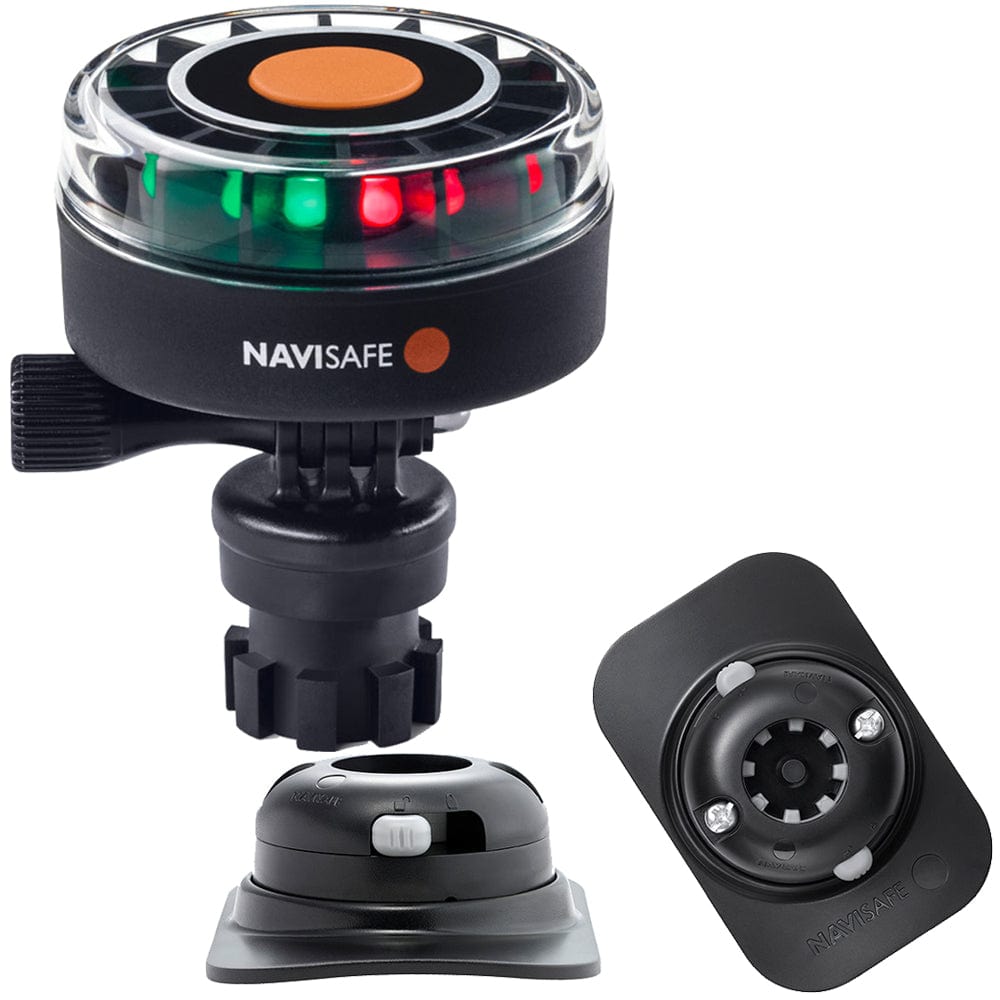 Navisafe Navisafe Navilight 2NM Tricolor w/Navimount Base & RIB Mount - Black Paddlesports