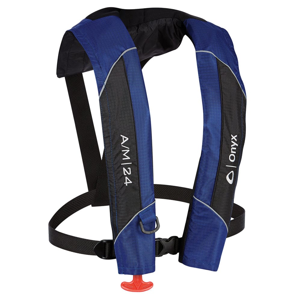 Onyx Outdoor Onyx A/M-24 Automatic/Manual Inflatable PFD Life Jacket - Blue Paddlesports
