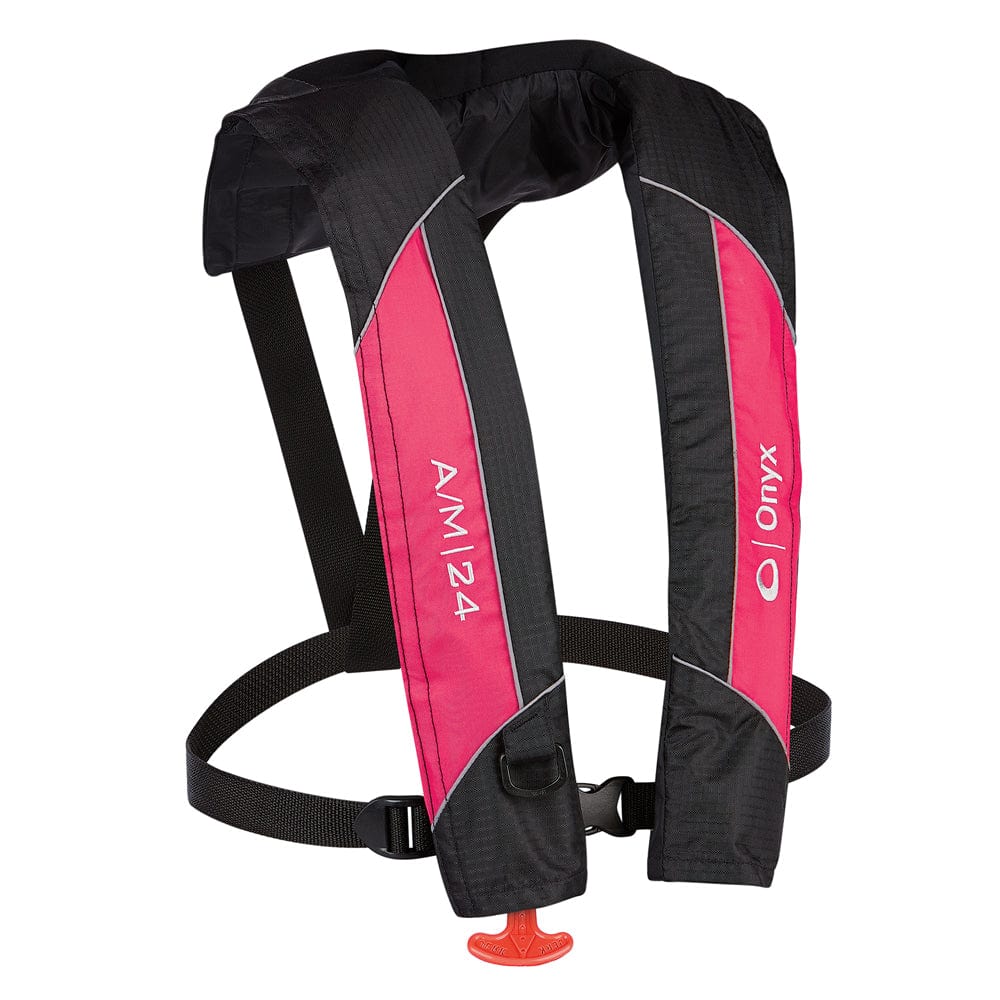 Onyx Outdoor Onyx A/M-24 Automatic/Manual Inflatable PFD Life Jacket - Pink Paddlesports