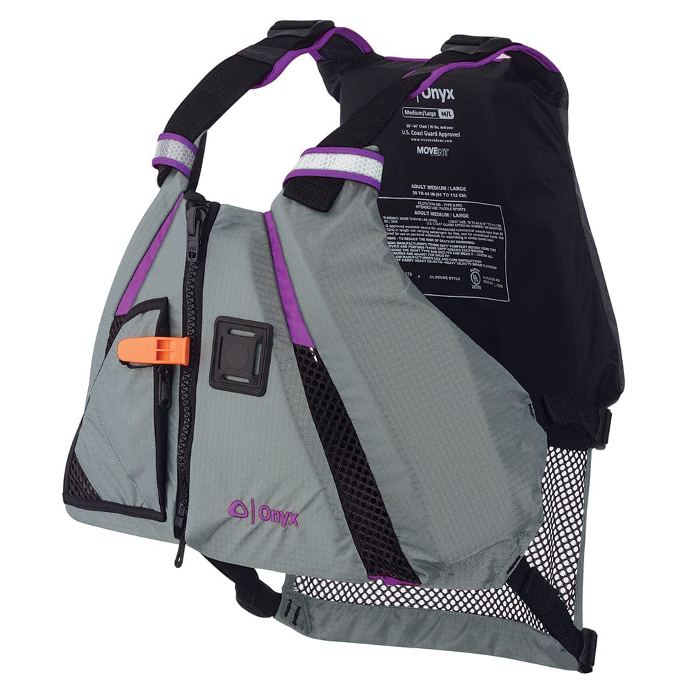 Onyx Outdoor Onyx MoveVent Dynamic Paddle Sports Vest - Purple/Grey - Medium/Large Paddlesports