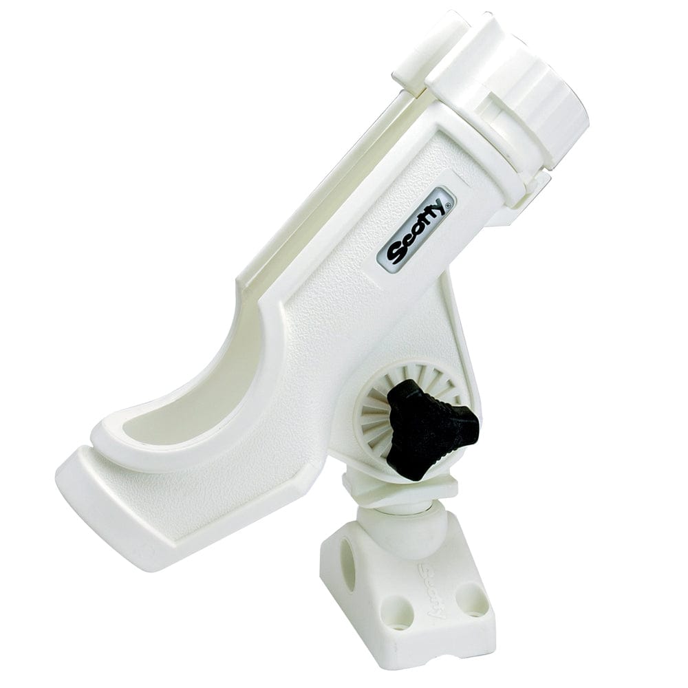 Scotty Scotty Powerlock Rod Holder White w/241 Side/Deck Mount Paddlesports