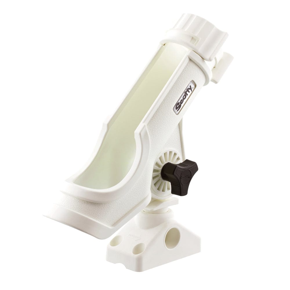 Scotty Scotty Powerlock Rod Holder White w/241 Side/Deck Mount Paddlesports