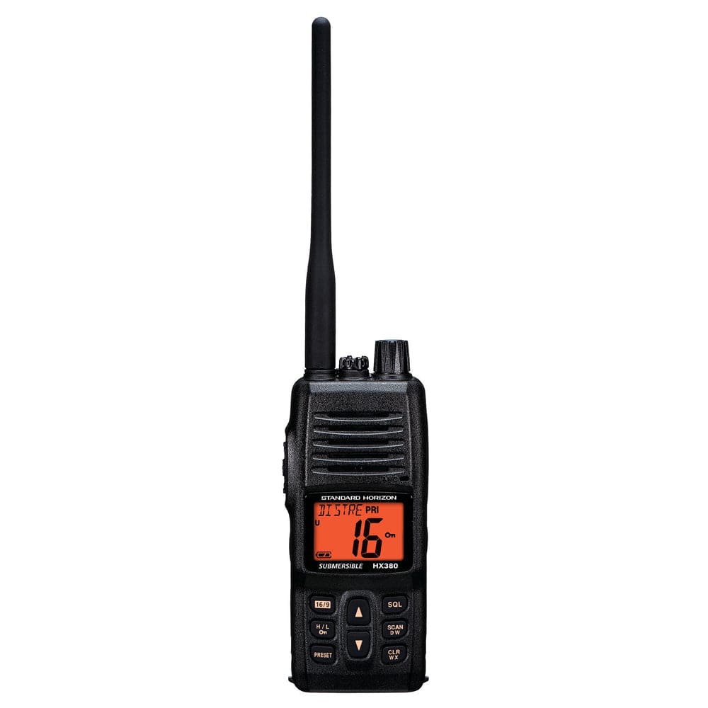 Standard Horizon Standard Horizon HX380 5W Commercial Grade Submersible IPX-7 Handheld VHF Radio w/LMR Channels Paddlesports