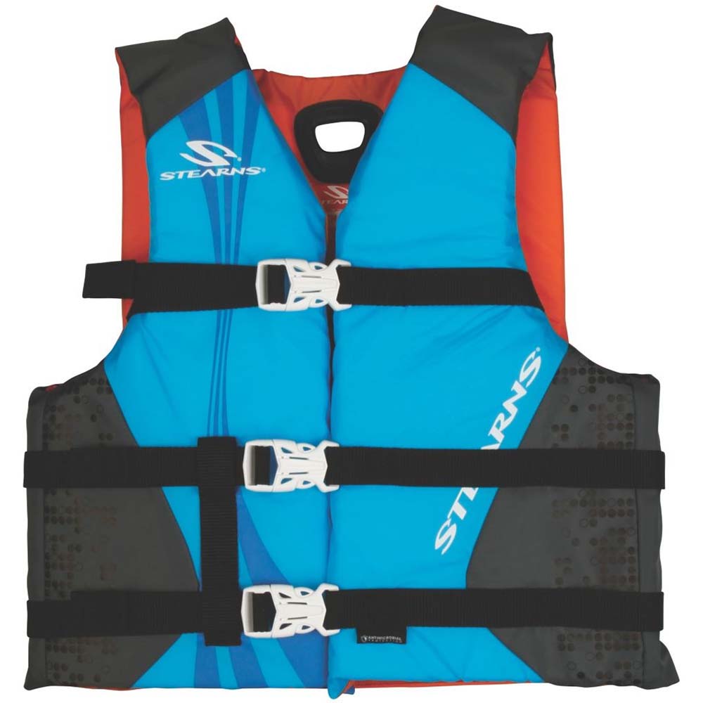 Stearns Stearns Antimicrobial Nylon Vest Life Jacket - 30-50lbs - Blue Paddlesports