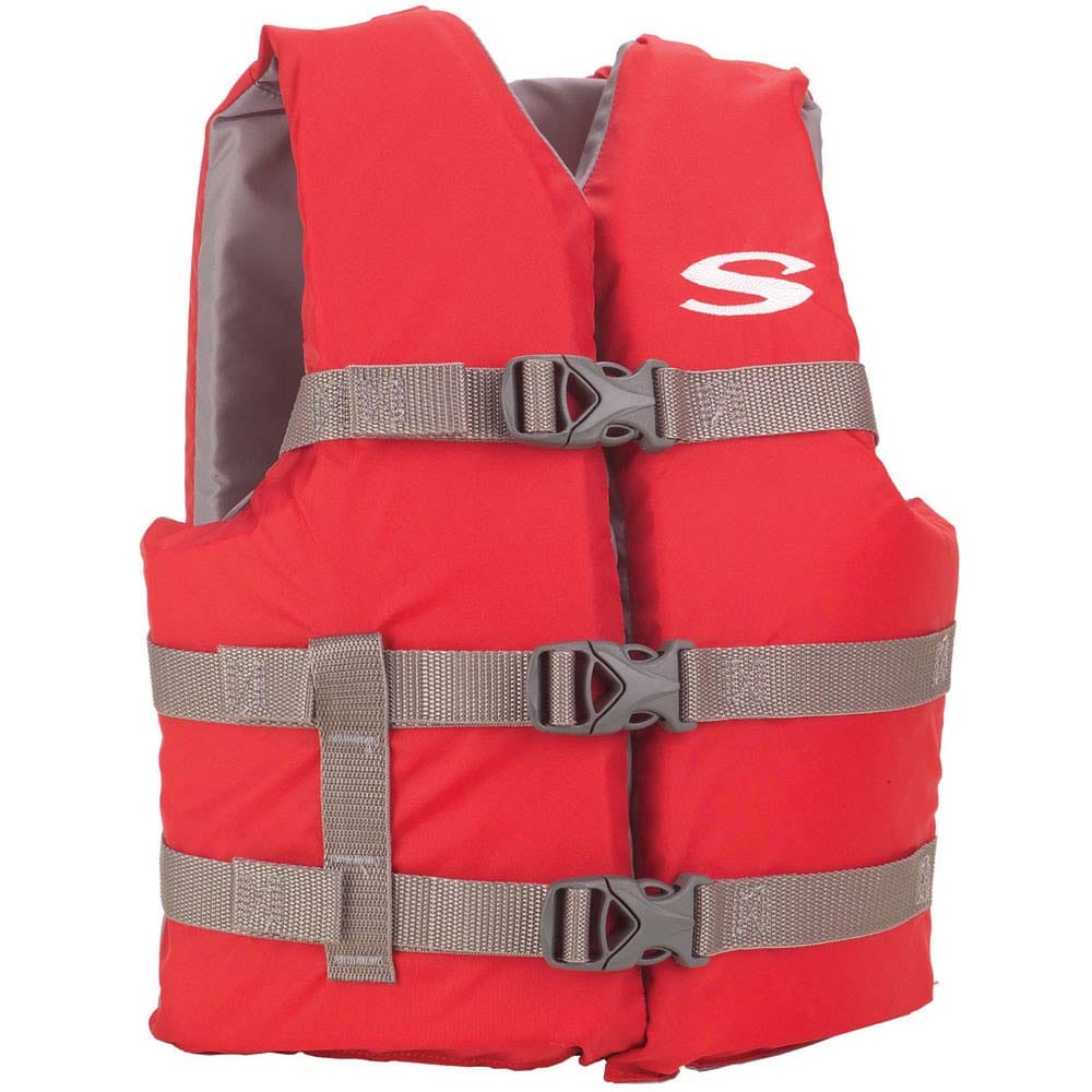 Stearns Stearns Youth Classic Vest Life Jacket - 50-90lbs - Red/Grey Paddlesports
