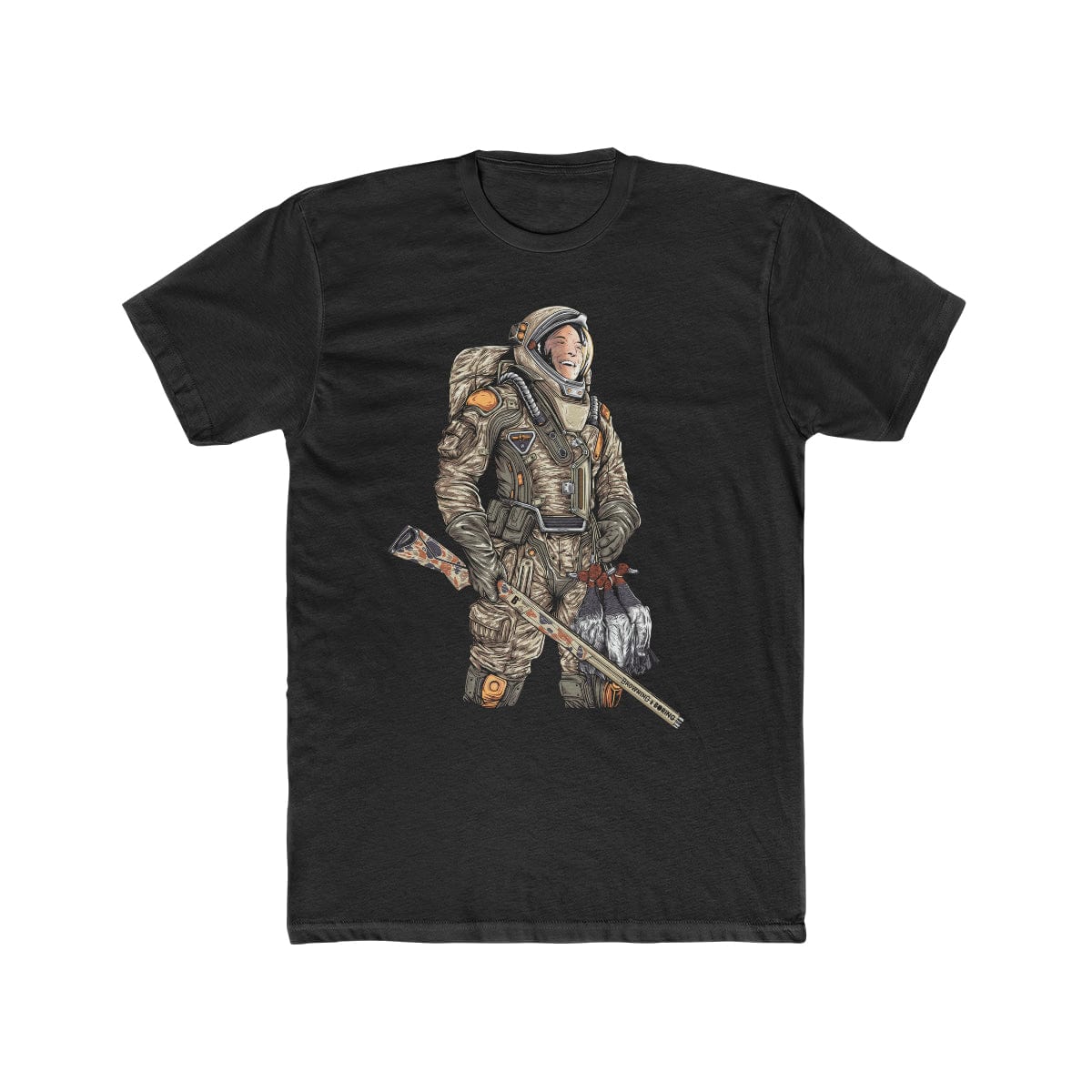 Printify Ducks on Mars Tee Solid Black / S T-Shirt