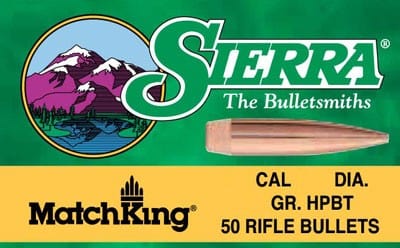 Sierra Bullets Sierra Bullets 6.5mm .264 - 140gr Hp-bt Match 100ct Reloading Components