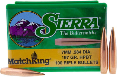 Sierra Bullets Sierra Bullets 7mm .284 - 197gr Hp-bt Match 100ct Reloading Components