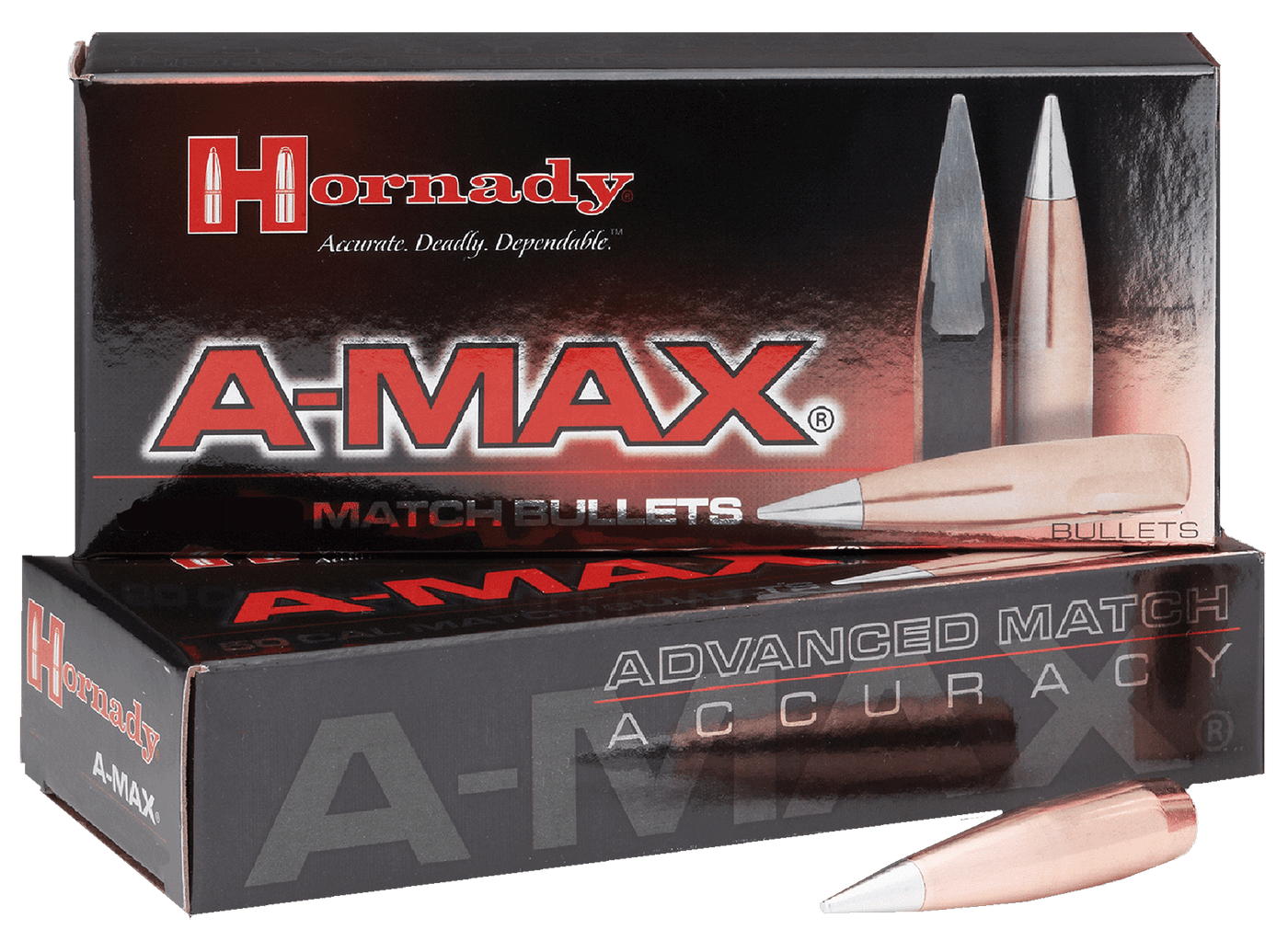 Hornady Hornady A-max Match Bullets 30 Cal. .308 168 Gr. A-max Match 100 Box Reloading