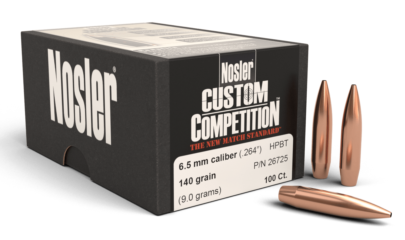 Nosler Nosler Custom Competition, Nos 26725 Cust Comp  264 140  Hpbt  100 Reloading