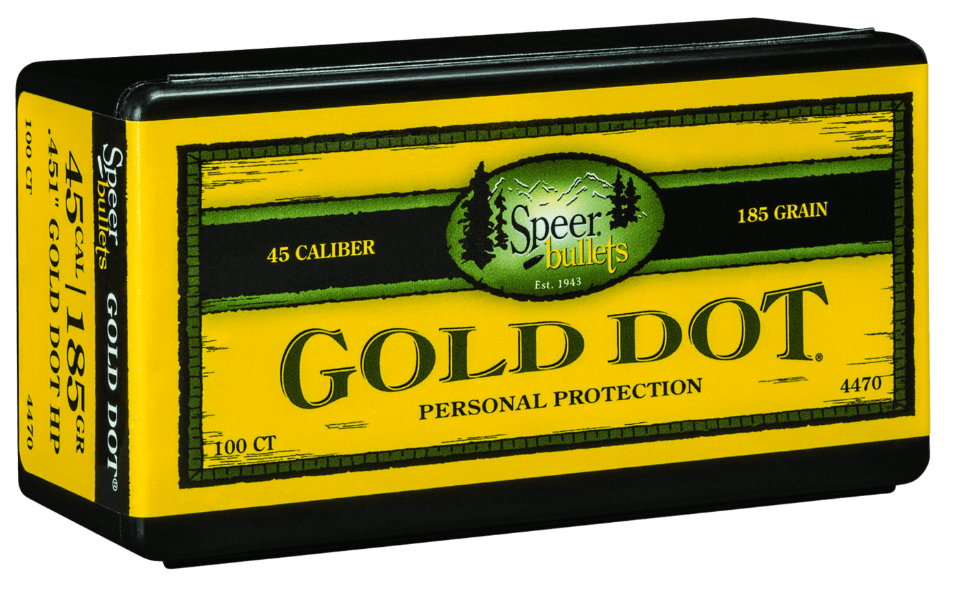 Speer Ammo Speer Ammo Gold Dot, Speer 4470      Bull .451 185 Gdhp            100 Reloading