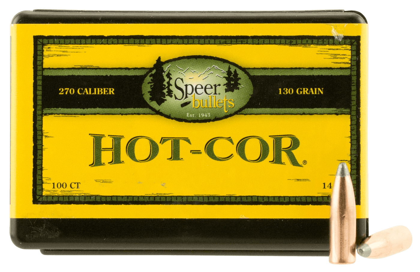 Speer Ammo Speer Ammo Hot-cor, Speer 1459      Bull .277 130 Sptzr           100 Reloading