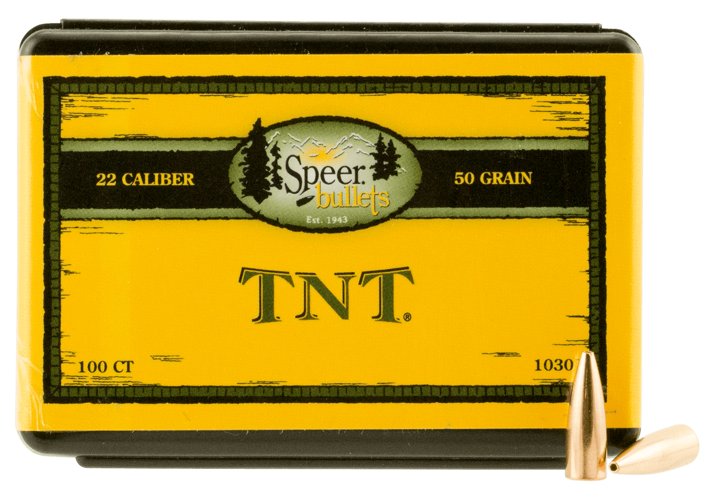 Speer Ammo Speer Ammo Tnt, Speer 1030      Bull .224  50 Hp Tnt          100 Reloading