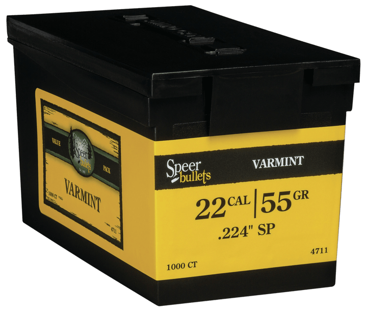 Speer Bullets Speer Bullets Varmint, Speer 4711      Bull .224  55 Sp Vp          1000 Reloading