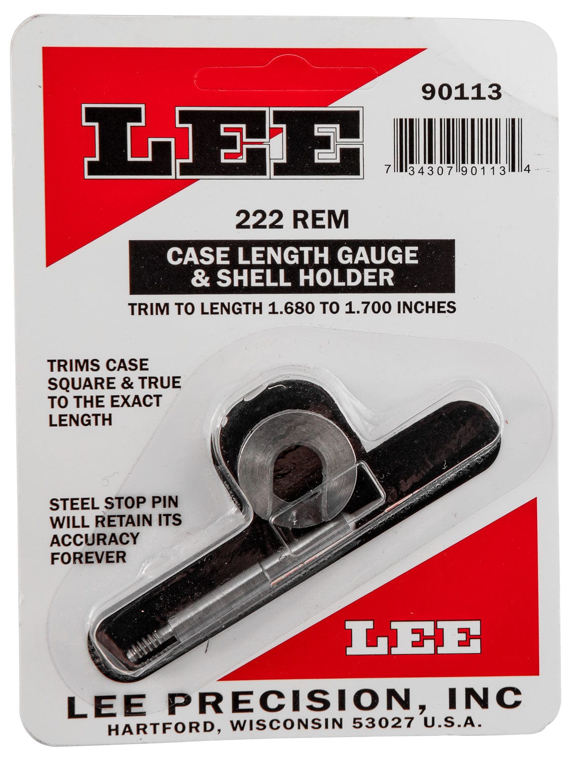 Lee Lee Trimmer Gauge .222 Rem. - Reloading Tools