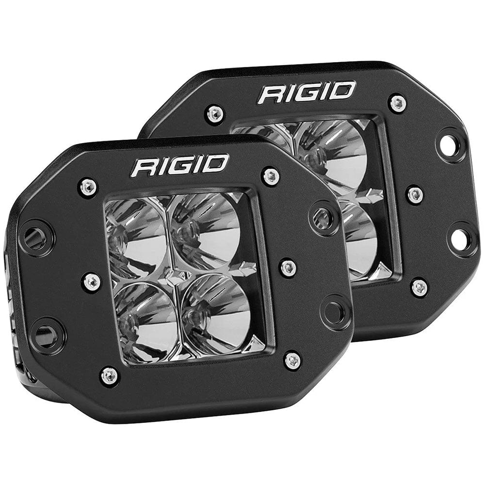 RIGID Industries RIGID Industries D-Series PRO Flood Flush Mount Black Light - Pair Automotive/RV