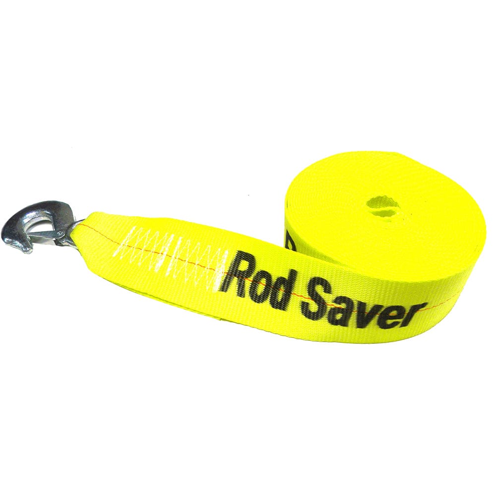 Rod Saver Rod Saver Heavy-Duty Winch Strap Replacement - Yellow - 3" x 20' Trailering