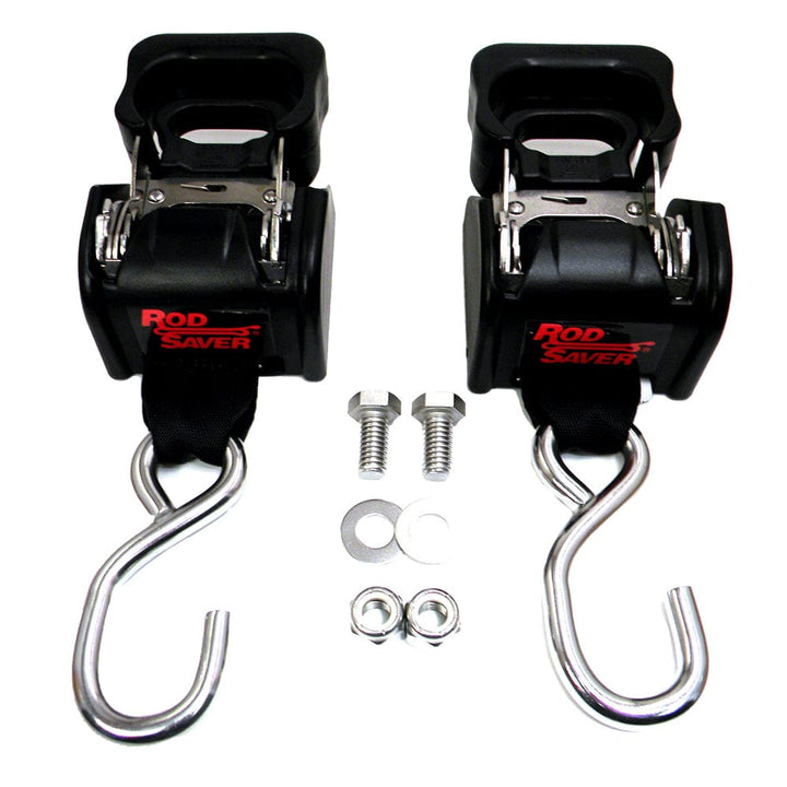Rod Saver Rod Saver Stainless Steel Retractable Transom Tie-Down - 40" - Pair Trailering