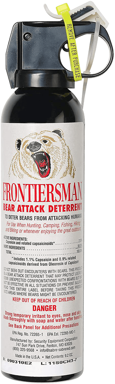 Sabre Sabre Frontiersman Bear Spray 9.2 Oz With 3-in-1 Chest Holster Hunting