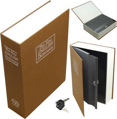 Bulldog Bulldog Diversion Book Safe - Brown 3 Wheel Combination Lock Brown Safes And Accessories