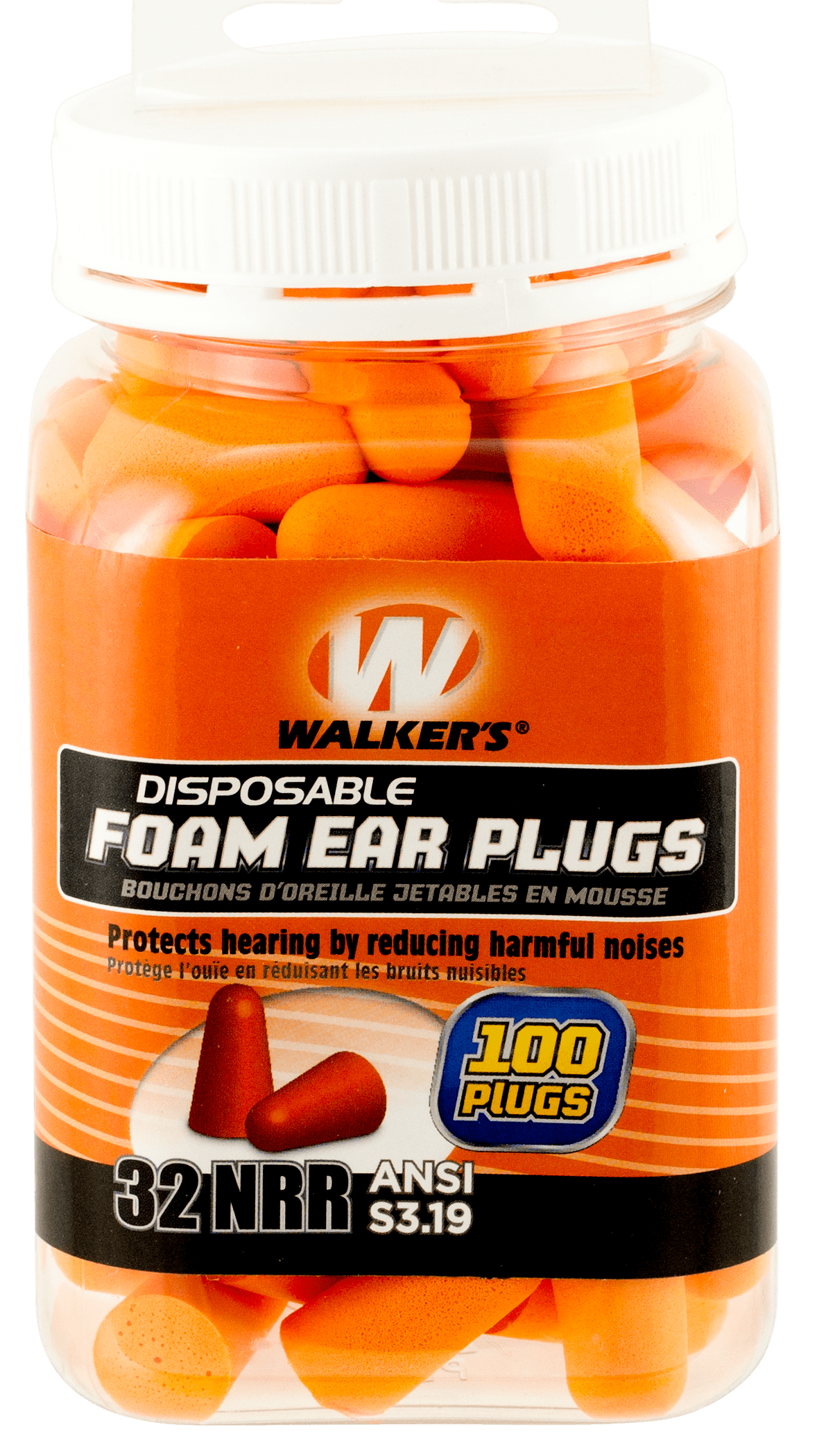 Walker's Walker's Foam Ear Plugs 50pk Jar Safety/Protection