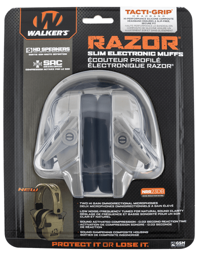 Walker's Walker's Tacti Grip Rzr Fde Hband Safety/Protection