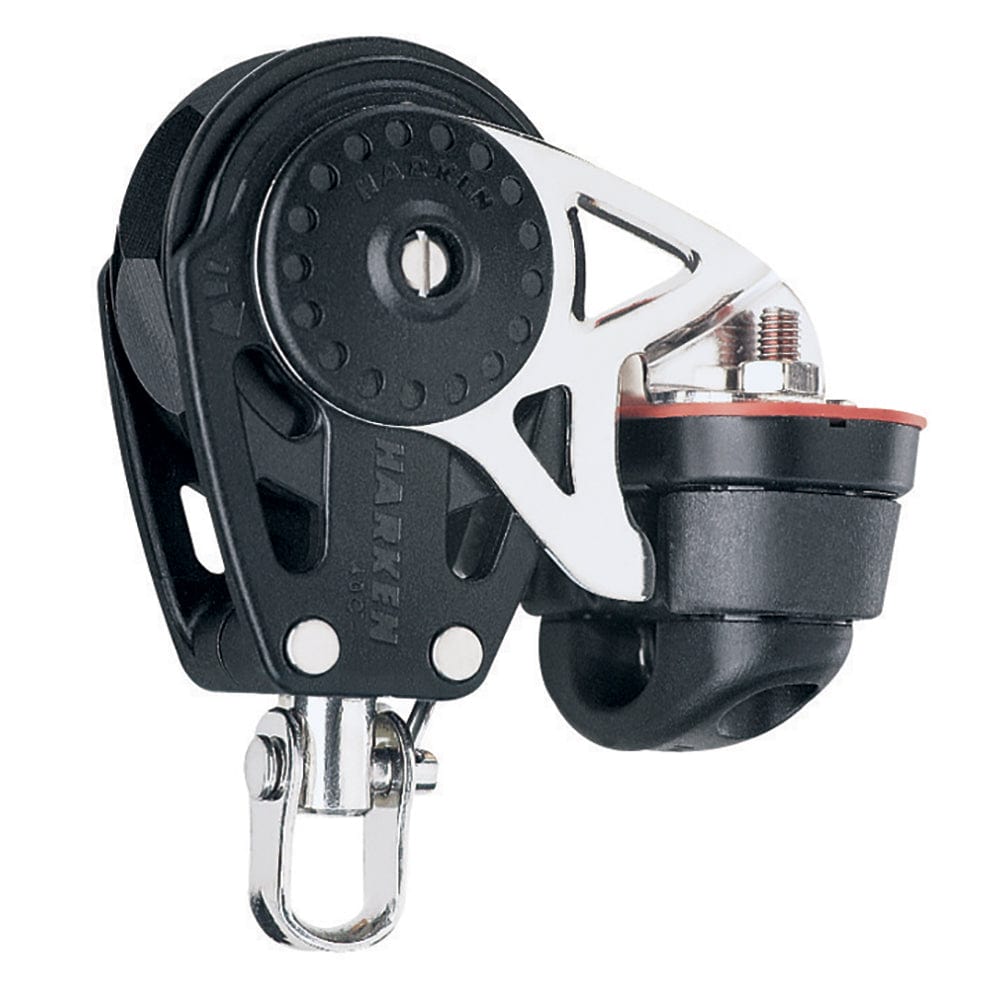 Harken Harken 40mm Carbo Single Ratchet Block w/Swivel Becket & Cam Cleat Sailing