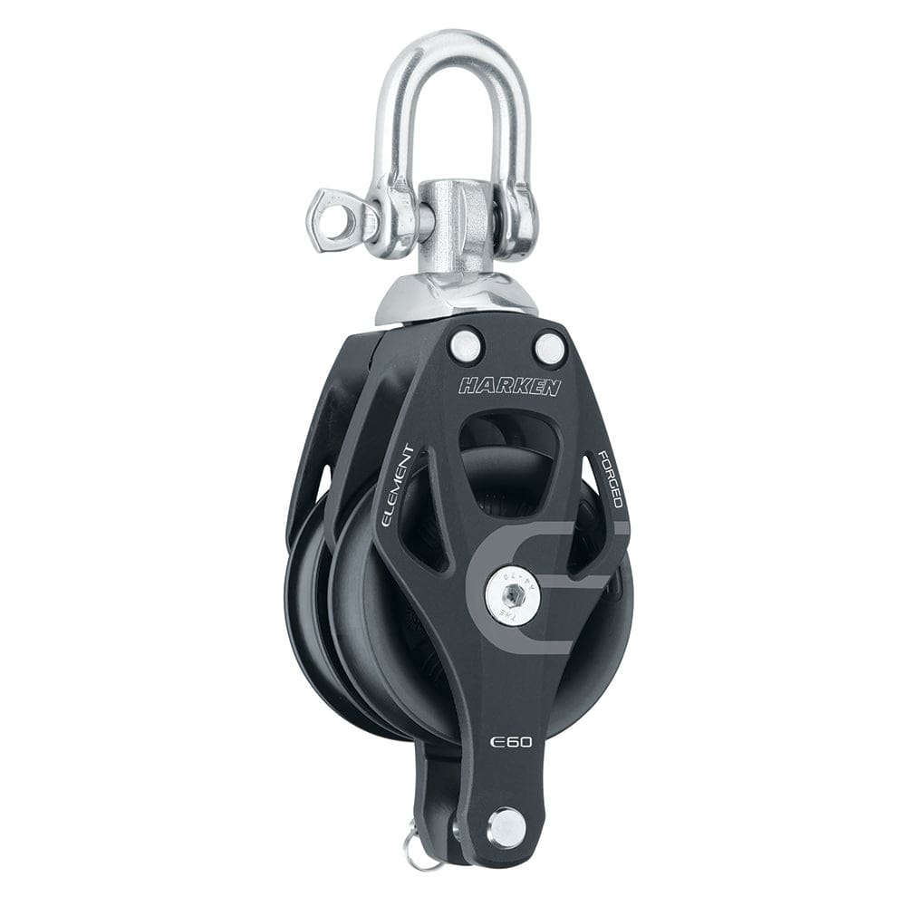 Harken Harken 60mm Double Aluminum Element Block w/Swivel & Becket Sailing