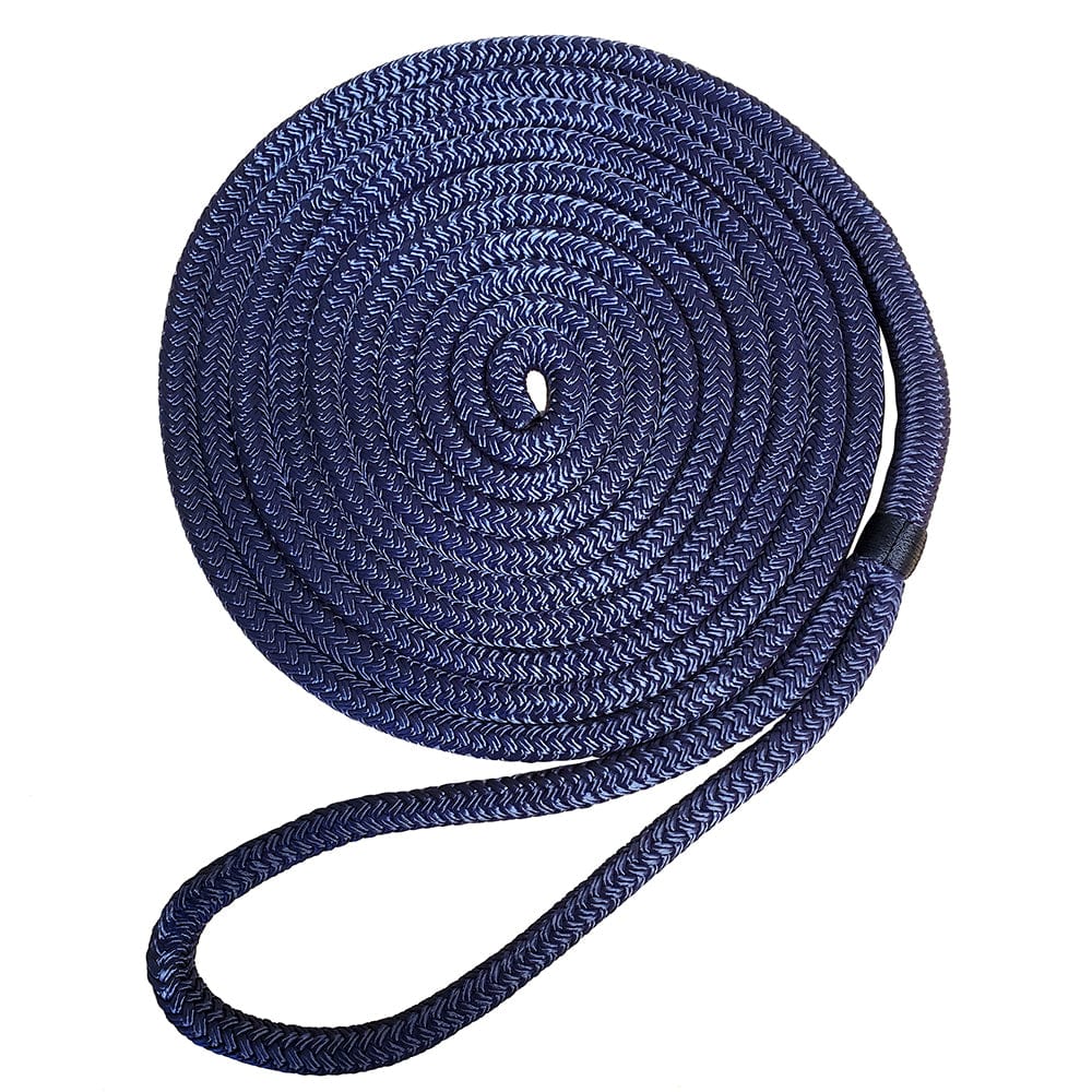 Robline Robline Premium Nylon Double Braid Dock Line - 1/2" x 35' - Navy Blue Sailing