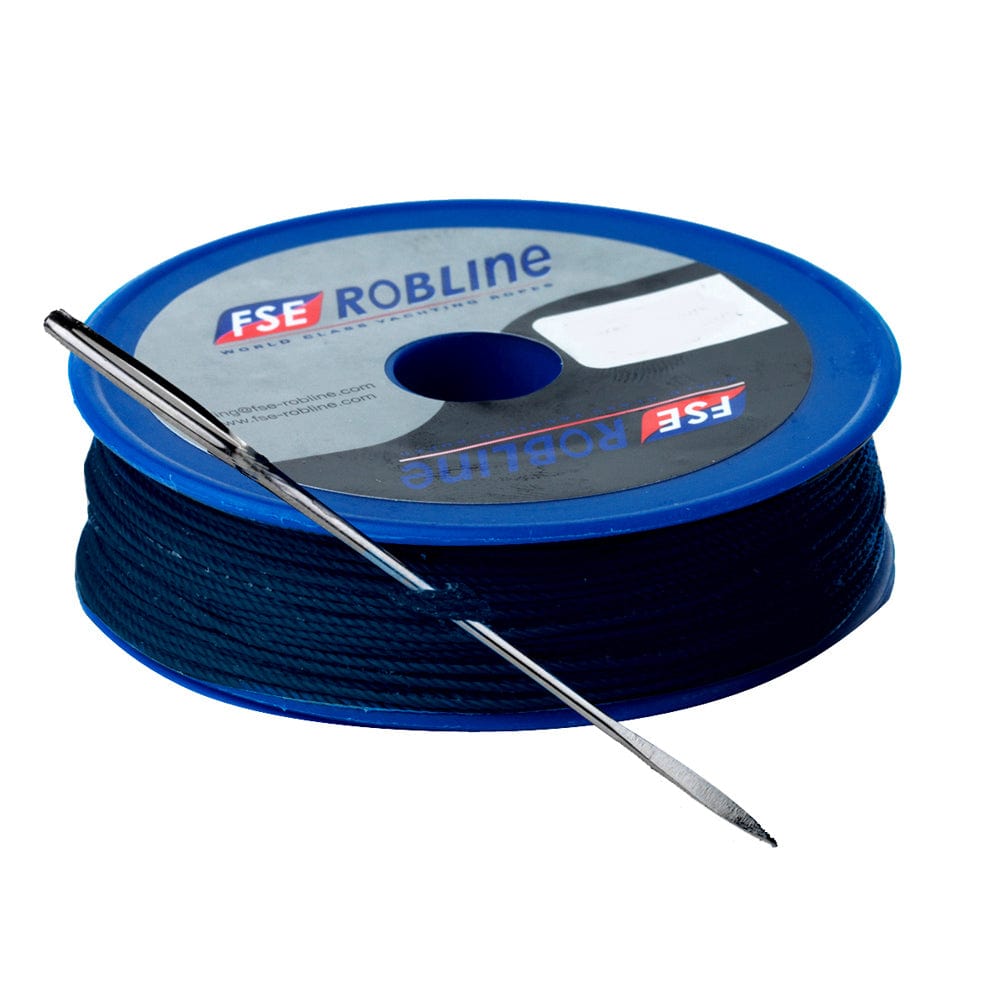 Robline Robline Waxed Tackle Yarn Whipping Twine Kit w/Needle - Dark Navy Blue - 0.8mm x 40M Sailing