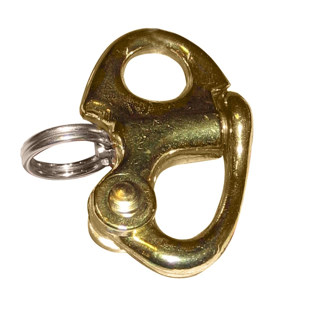 Ronstan Ronstan Brass Snap Shackle - Fixed Bail - 41.5mm (1-5/8") Length Sailing