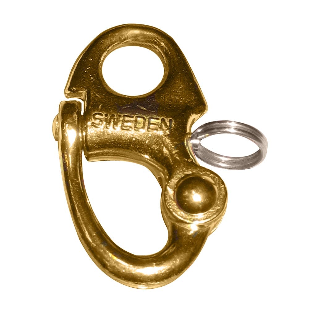 Ronstan Ronstan Brass Snap Shackle - Fixed Bail - 59.3mm (2-5/16") Length Sailing