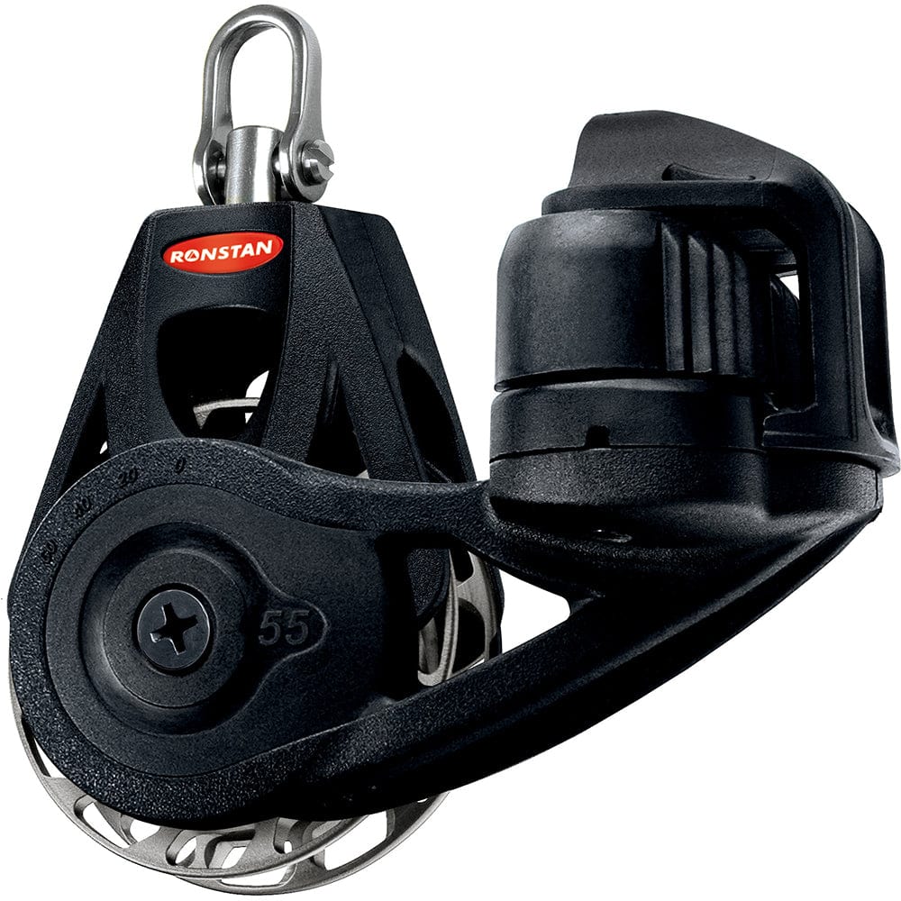 Ronstan Ronstan Series 55 Ratchet Mount Orbit Block - Single Cleat Swivel - Auto Sailing