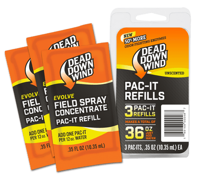 Dead Down Wind Dead Down Wind 3d+ Pac-it Field Spray Refills 3 Pk. Scent Elimination and Lures