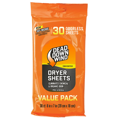 Dead Down Wind Dead Down Wind Dryer Sheets 30 Ct. Scent Elimination and Lures